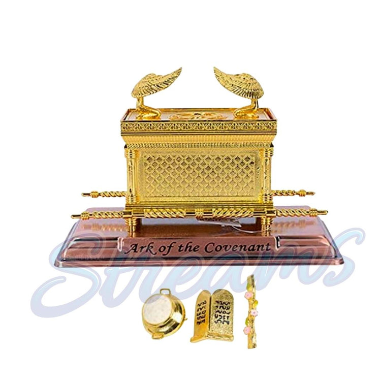 LARGE - The Golden Ark of Covenant on copper base